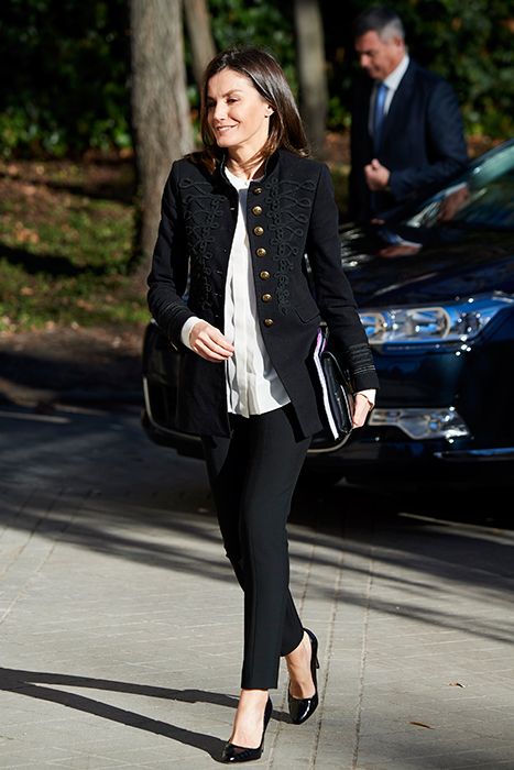 Queen Letizia recycles Zara military jacket for Madrid appearance | HELLO!