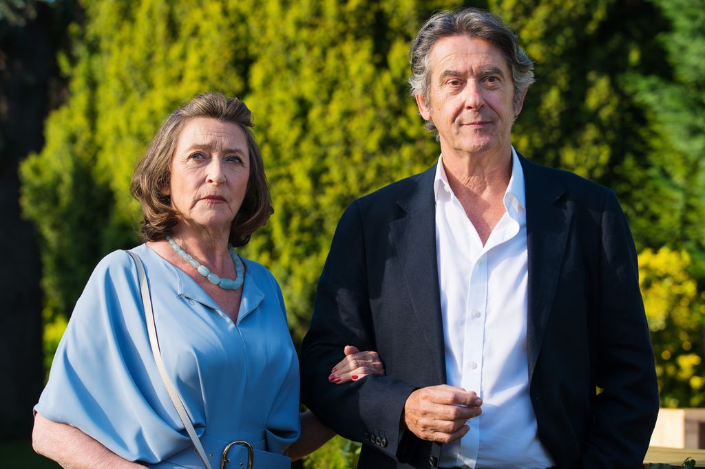  Marian (Cherie Lunghi) and Matthew (Adrian Lukis) in The Marlow Murder Club