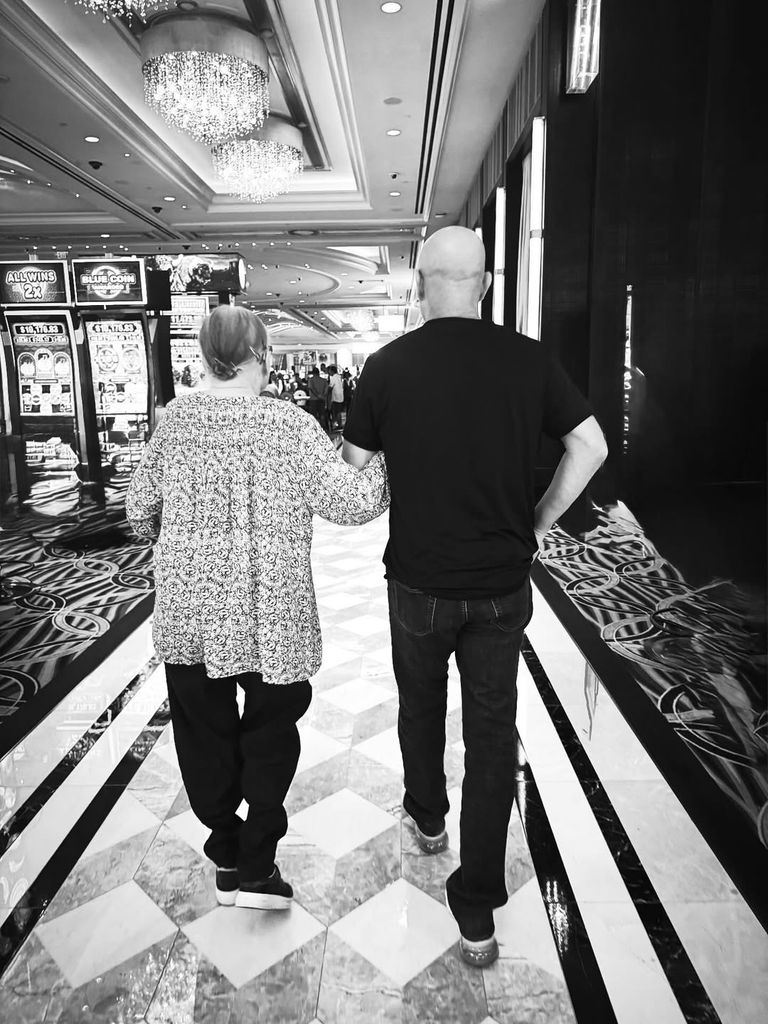 Andre Agassi and his mom