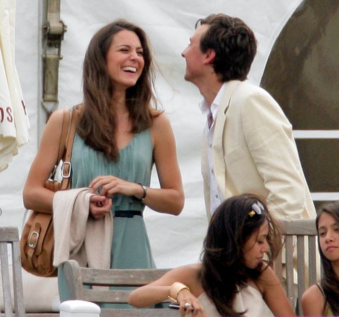 Princess Kate laughing with a male friend