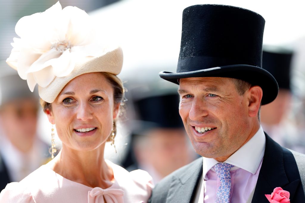 Harriet Sperling and Peter Phillips attend day four of Royal Ascot