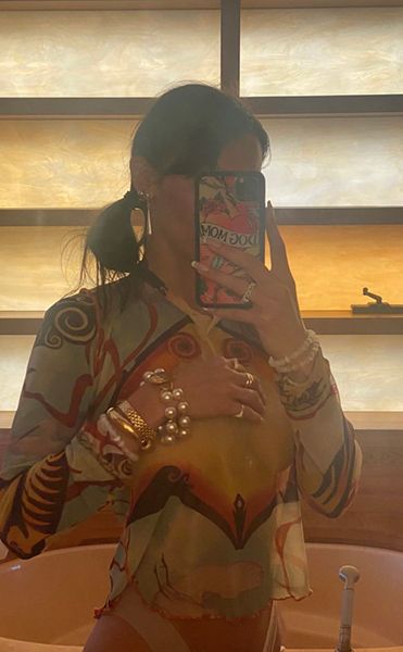 Bella Hadid Mirror Selfie