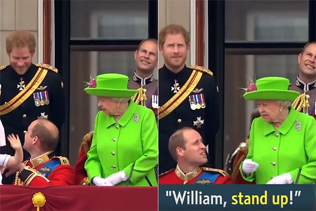 the queen losing temper prince william