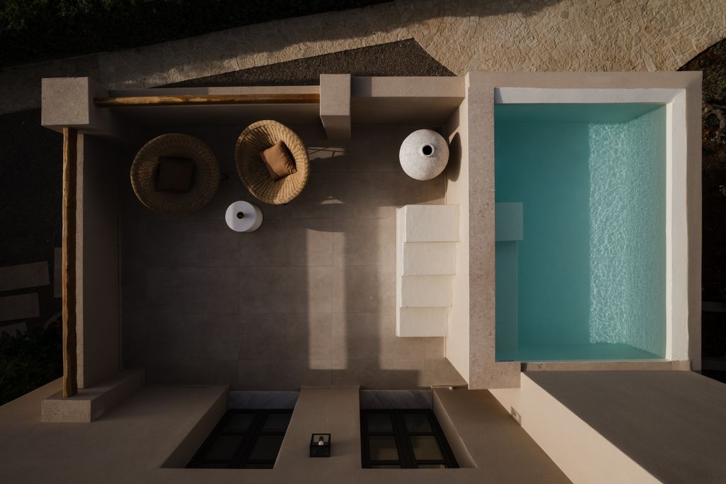 Many apartments also have balconies with small pools