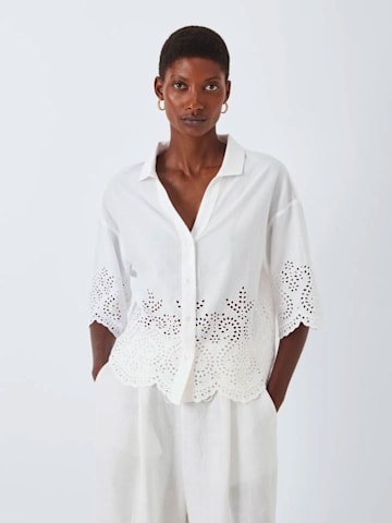 John Lewis Broderie Anglaise Beach Shirt