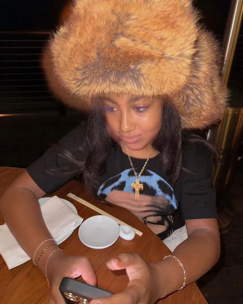 North enjoys a date with her mom Kim