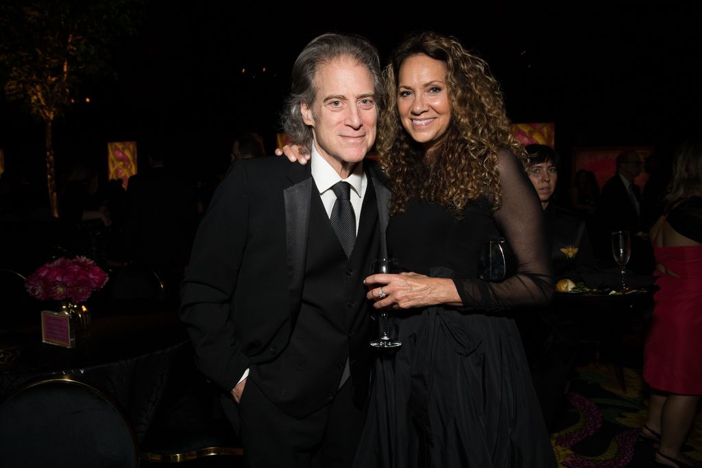 Richard Lewis and Joyce Lapinsky attend HBO's Post Emmy Awards Reception at the Plaza at the Pacific Design Center on September 17, 2018 in Los Angeles, California