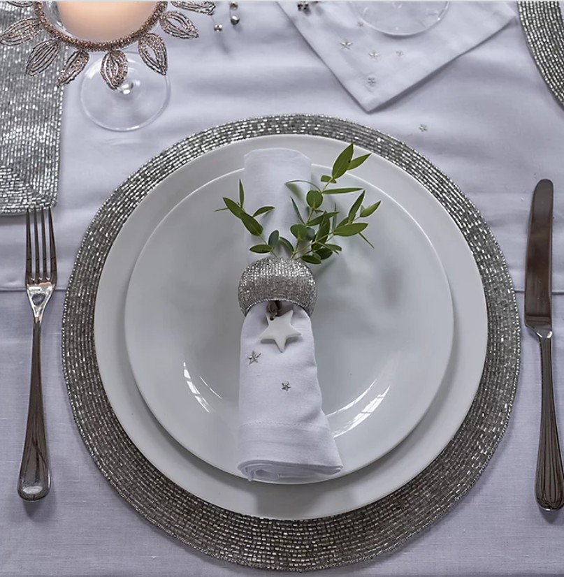 the white company christmas place mat 