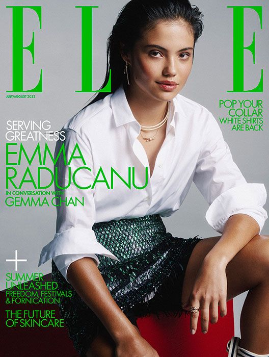 emma raducano elle magazine cover