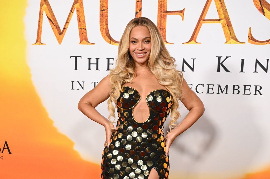 Beyoncé at the "Mufasa: The Lion King" premiere at Dolby Theatre on December 09, 2024 in Los Angeles, California