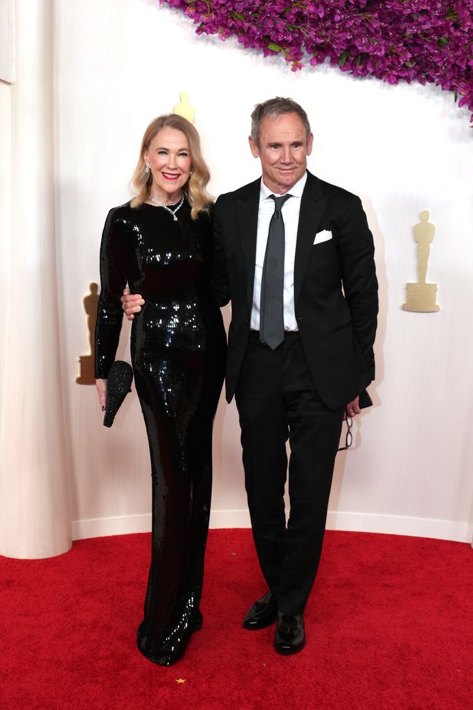 Catherine O'Hara and Bo Welch attend the 96th Annual Academy Awards at Dolby Theatre on March 10, 2024 in Hollywood, California.
