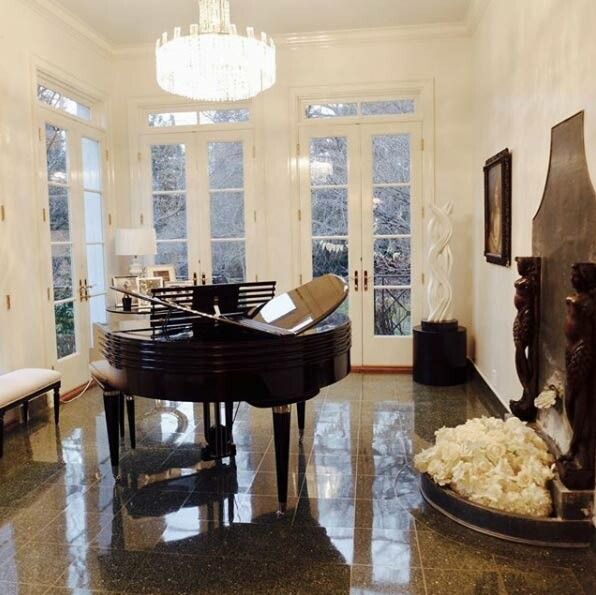 catherine Zeta Jones home piano