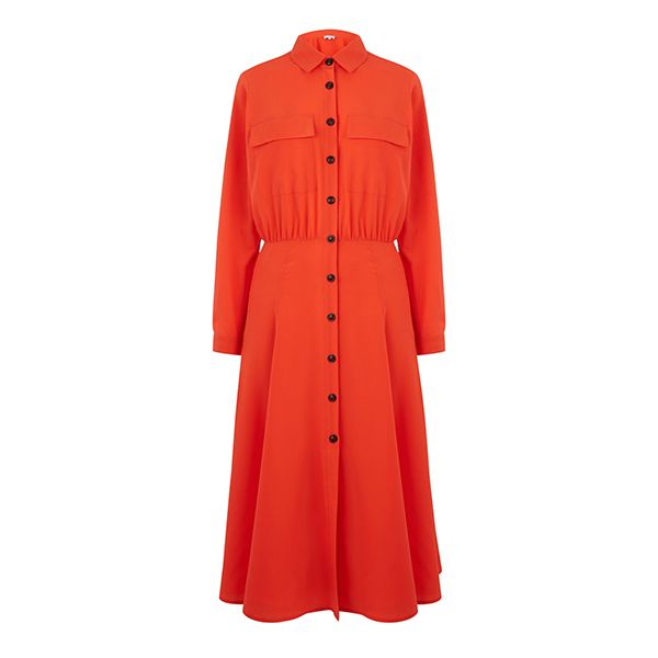 Lorraine Kelly's orange Warehouse dress is perfect for the heatwave ...