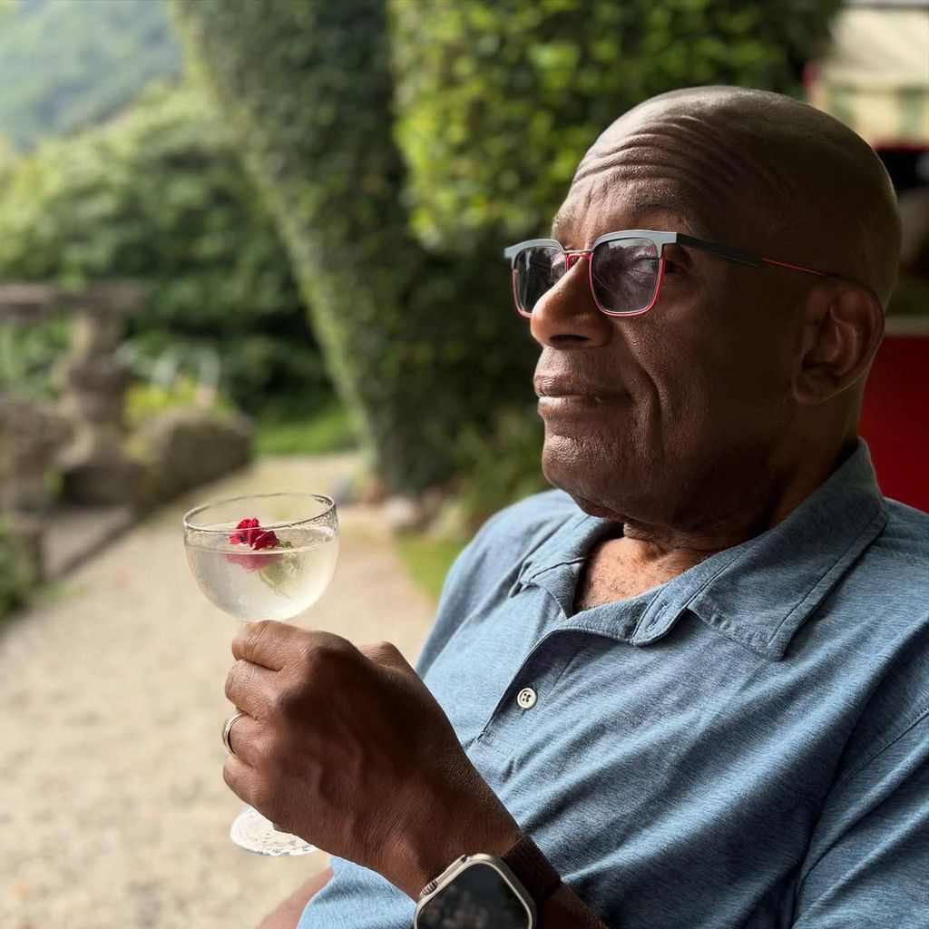 Al Roker poses for a photo taken by Deborah Roberts on vacation in Italy, shared on Instagram