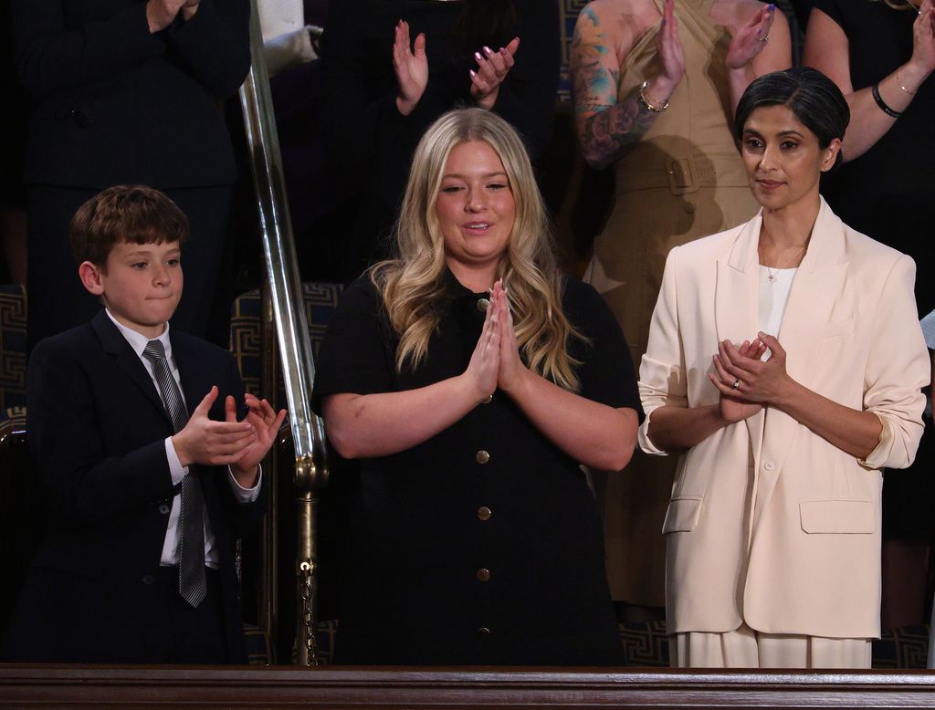 Second Lady Usha Vance attends U.S. President Donald Trump's address to a joint session of Congress