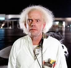 The resemblance between Larry and time travelling scientist Doc Brown in Back to the Future was uncanny