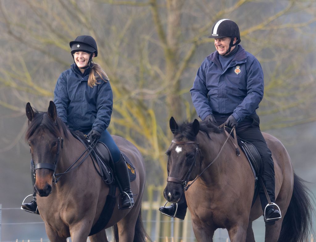 Prince Andrew riding horse