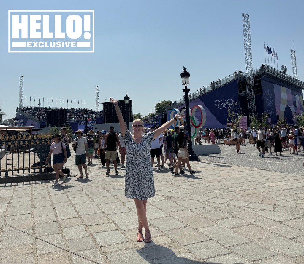 Becky Adlington poses at the Paris 2024 Olympics