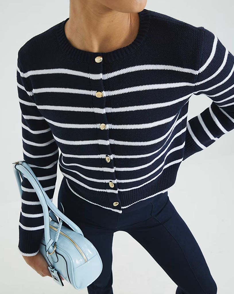 River Island striped cardigan for spring