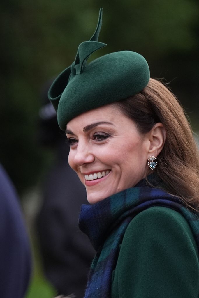 Kate's emerald and diamond earrings