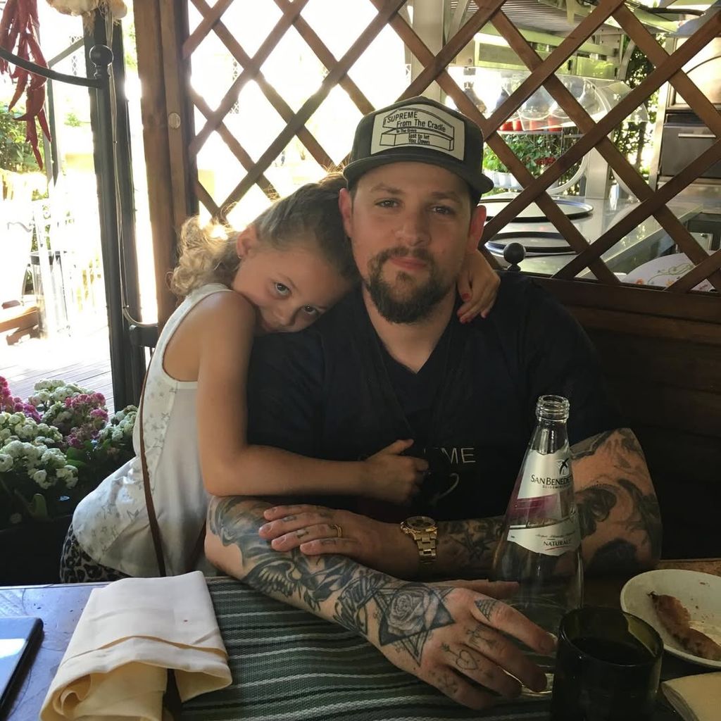 Joel Madden with his daughter