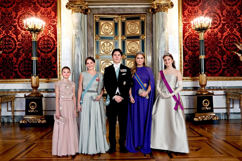 Princess Estelle, Princess Ingrid Alexandra, Prince Christian, Princess Catharina-Amalia and Princess Elisabeth