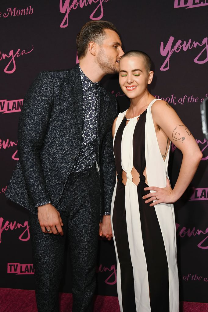  Nico Tortorella kissing Bethany C. Meyers head