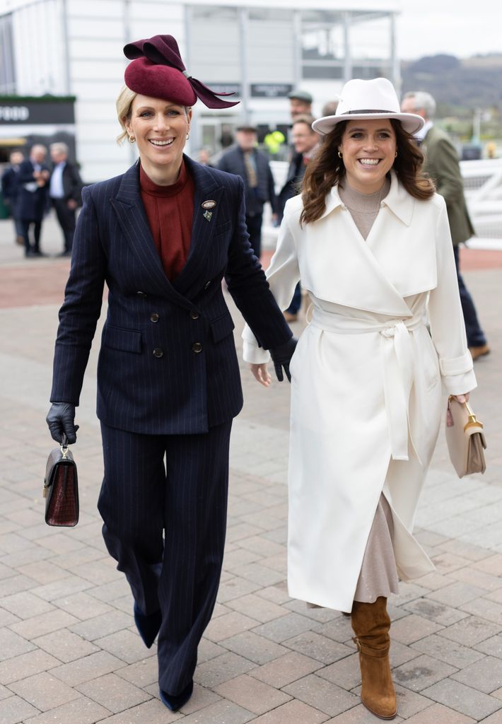 Princess Eugenie and Zara Tindall at Cheltenham Festival 2024