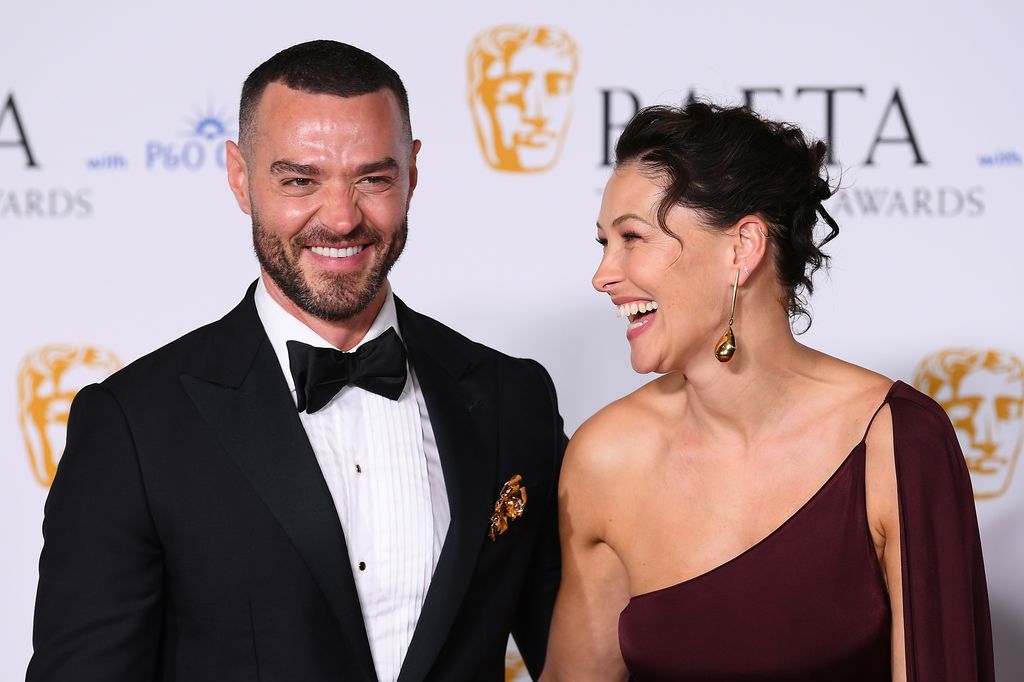  Matt Willis and Emma Willis pose during the 2024 BAFTA Television Awards 