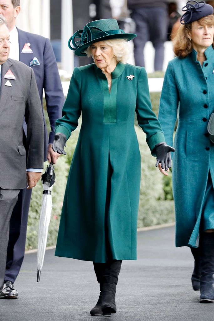 Queen Camilla surprises in knee-high boots and coatdress Princess Kate ...