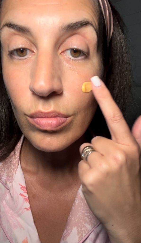 Donna's skincare routine is very simple 