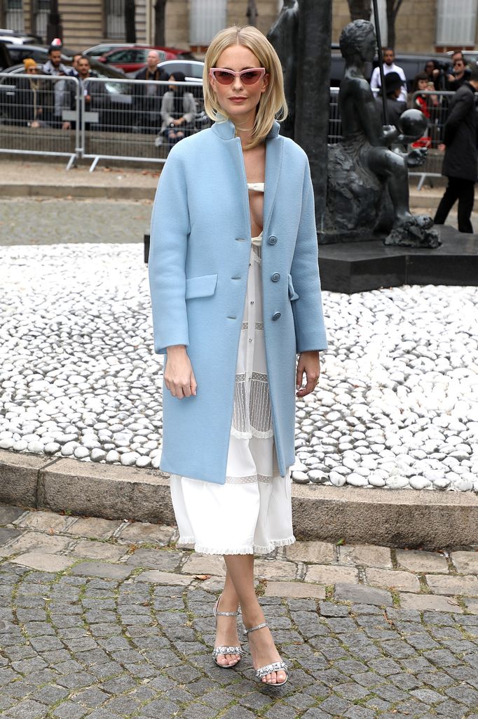 Poppy Delevingne arrives at the Miu Miu show as part of the Paris Fashion Week Womenswear Spring/Summer 2019 on October 2, 2018 in Paris, France