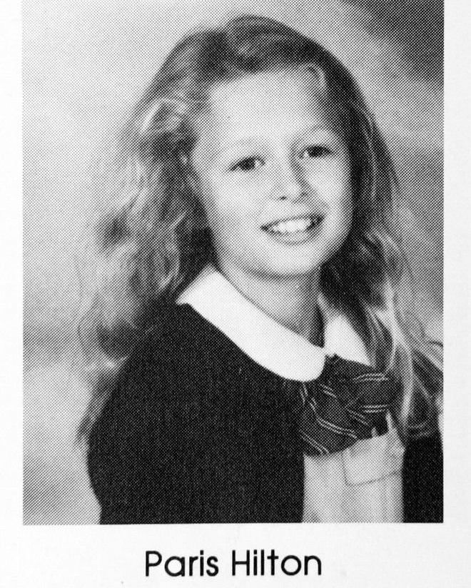 Paris Hilton posted throwback photos from her school days
