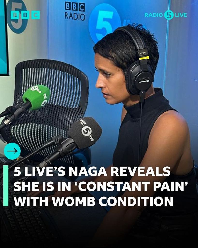 Naga revealed her diagnosis on her BBC Radio 5 Live show 