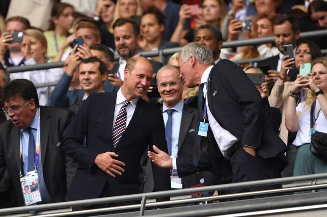 prince william in the crowd at football