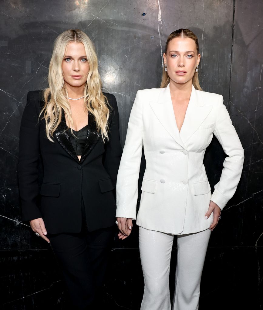 (L) Eliza Spencer and Amelia Spencer attend the Michael Kors Collection Fall/Winter 2024 Runway Show on February 13, 2024 in New York City. 