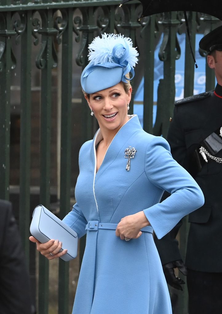 Zara Phillips attends the Coronation of King Charles III and Queen Camilla on May 06, 2023 in London, England.
