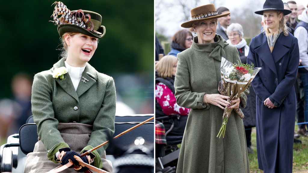 louise and sophie in similar khaki looks