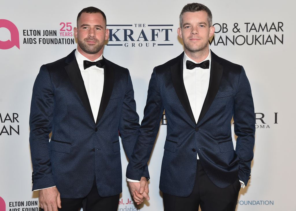 Russell Tovey (R) and Steve Brockman in 2017