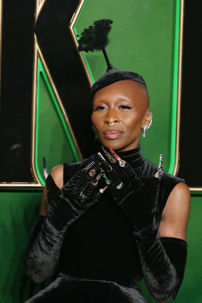 Cynthia Erivo wicked nails in London 