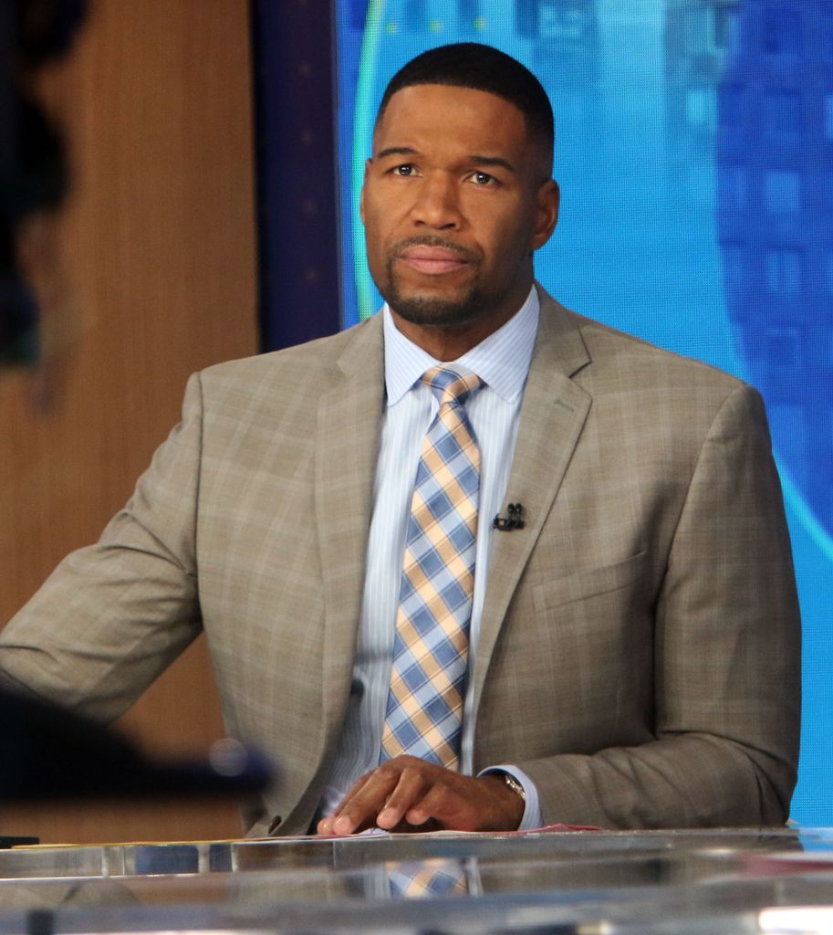 Michael Strahan on the set of Good Morning America