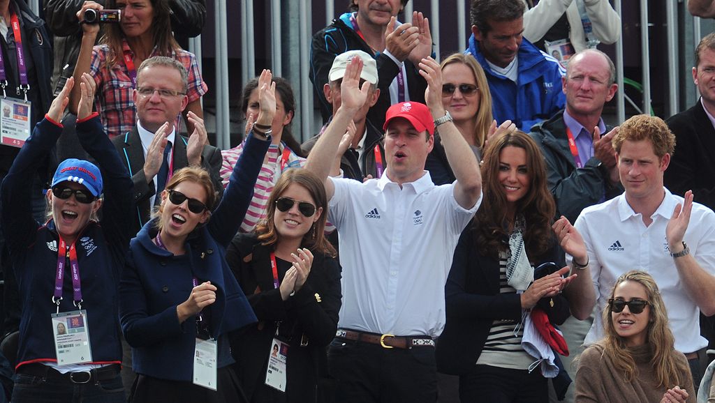 William cheers after Zara wins silver