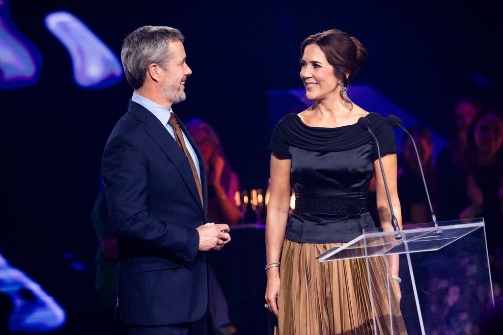 The royal couple looked on lovingly at one another during awards