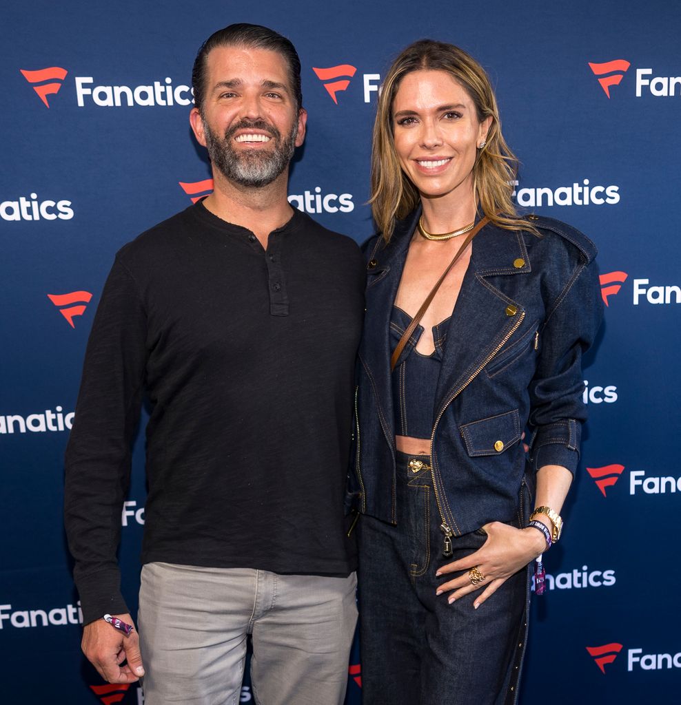 photo of donald trump jr with arm around bettina anderson