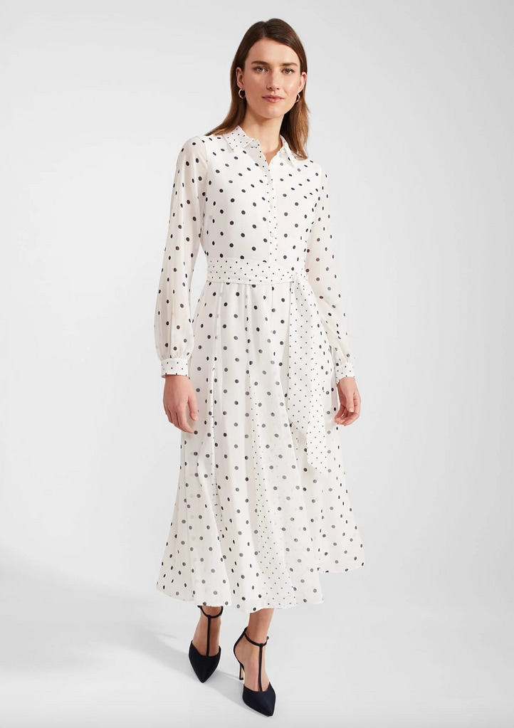 Hobbs Polka Dot Dress