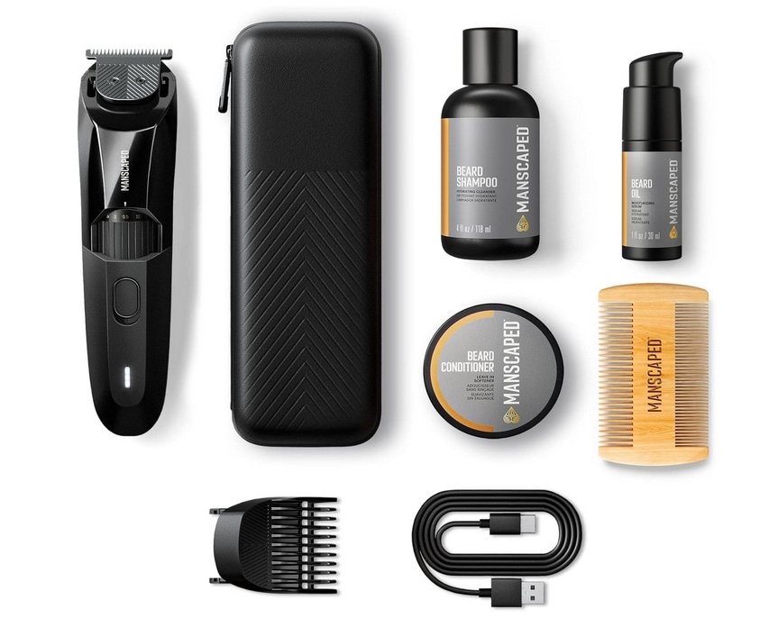 manscaped beard grooming kit with trimmer