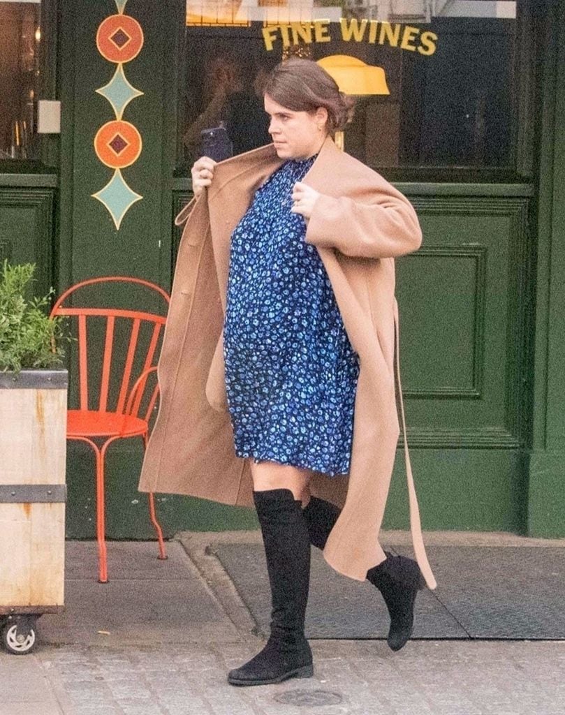 Princess Eugenie showcased her growing baby bump