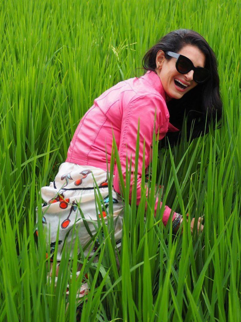 tala alamuddin in the grass