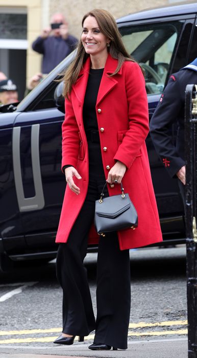 kate middleton red coat