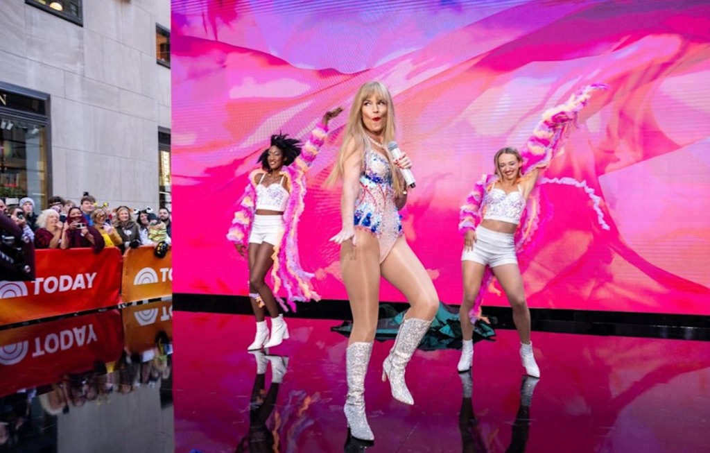 Savannah Guthrie dressed as Taylor Swift